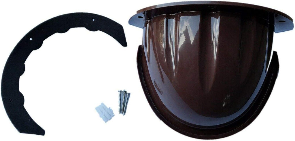 Universal Sun Rain Shade Camera Cover Shield for Nest/Ring/Arlo/Dome/Bullet Outdoor Camera - COFFEE (10)