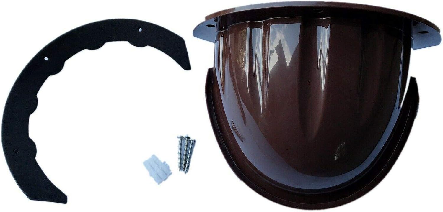Universal Sun Rain Shade Camera Cover Shield for Nest/Ring/Arlo/Dome/Bullet Outdoor Camera - COFFEE (10)