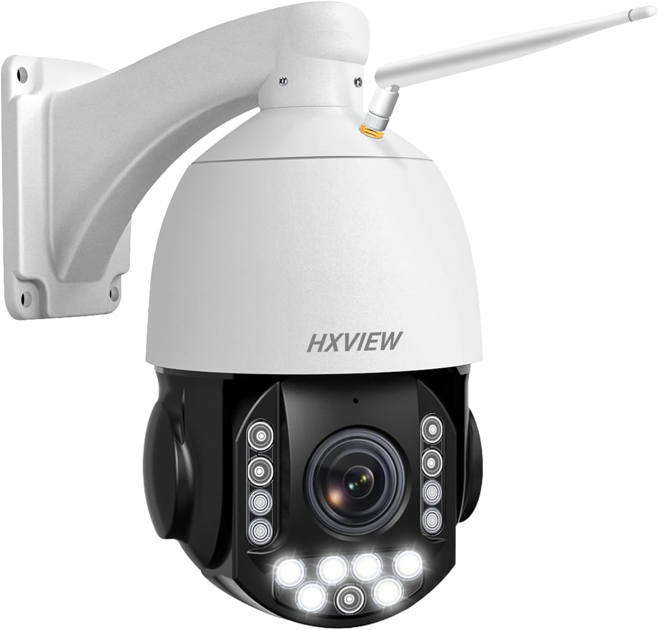 4K PTZ Security Camera Outdoor with 30X Optical Zoom, 1000FT Night Vision, 8MP 360° WiFi Wireless RTSP IP Camera, Auto Tracking, Person/Vehicle Detection, 2.4/5GHz Wi-Fi, 2-Way Audio