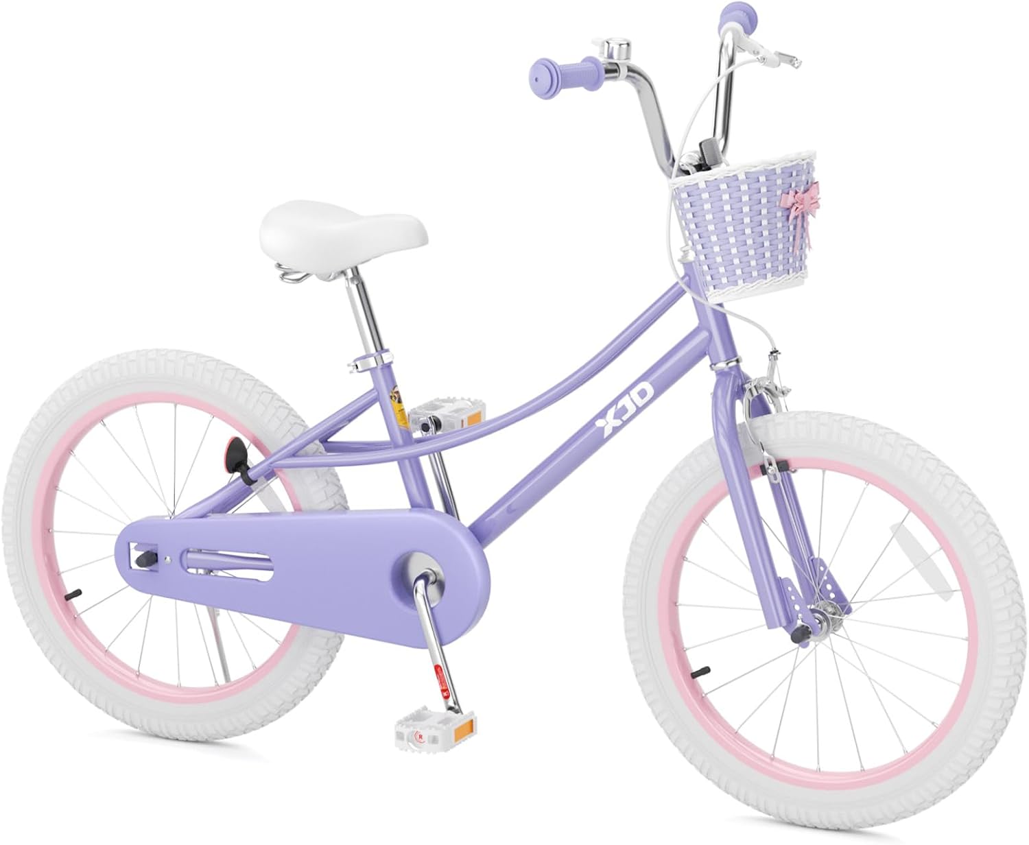 XJD Girls Bike for 2-12 Years Old Kids 12 14 16 20 Inch Toddler Bike,Retro Style Kids Bike with Training Wheels, 20 Inch Girl Bicycle with Kickstand