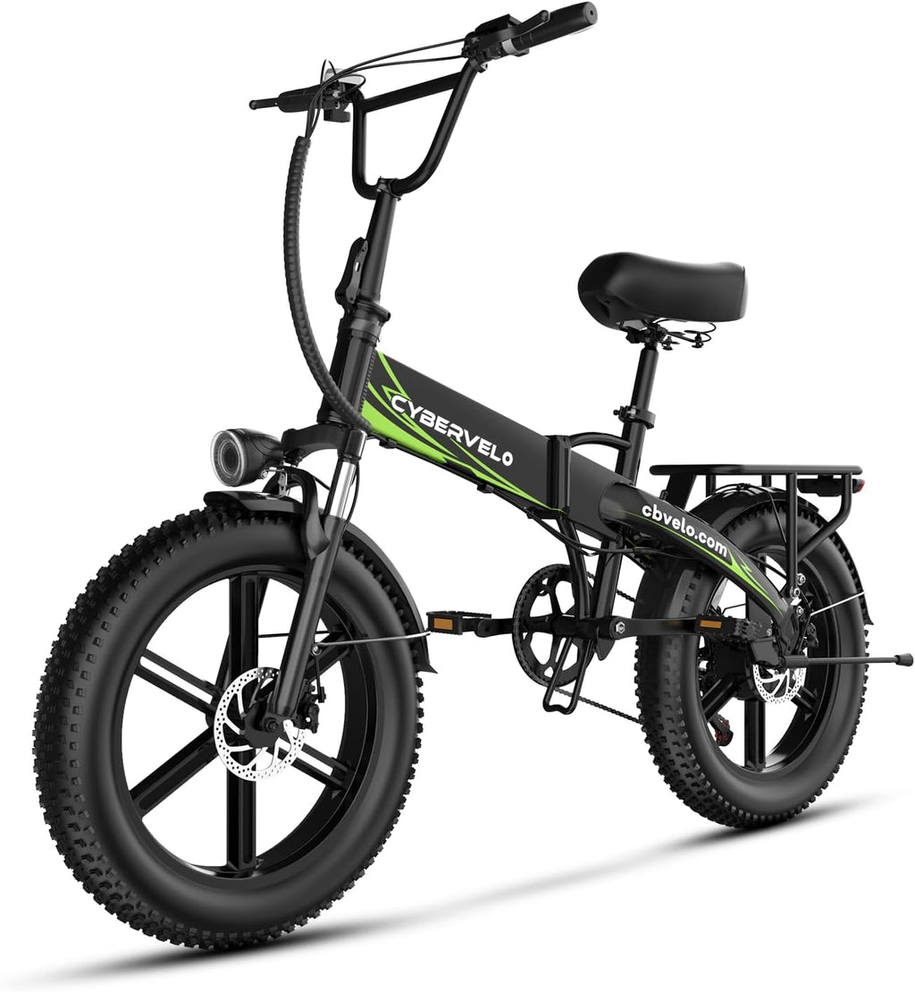 Folding Electric Bike, Removable Large Capacity Battery Ebike,Fat Tire Adult E-Bik,Long Range, Long-lasting Ebike
