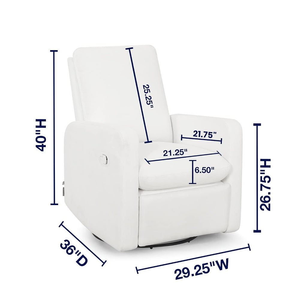 GAP babyGap Cloud Recliner with LiveSmart Evolve - Sustainable Performance Fabric, Artic