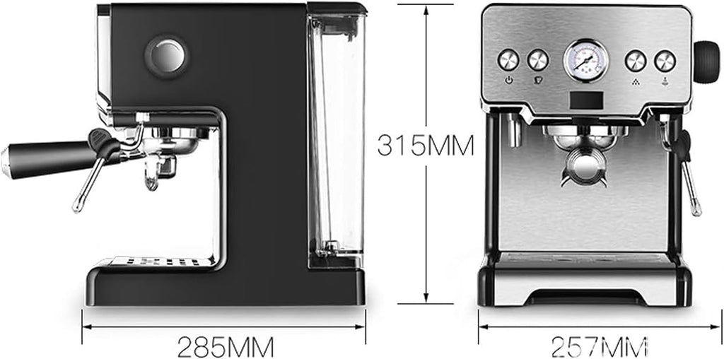 Coffee machine Espresso Machine 15 Bar Pump Pressure Home Italian Semi-Automatic Coffee Machine,Led Display, 1.7L Water Tank, Suitable For Cappuccino Mocha
