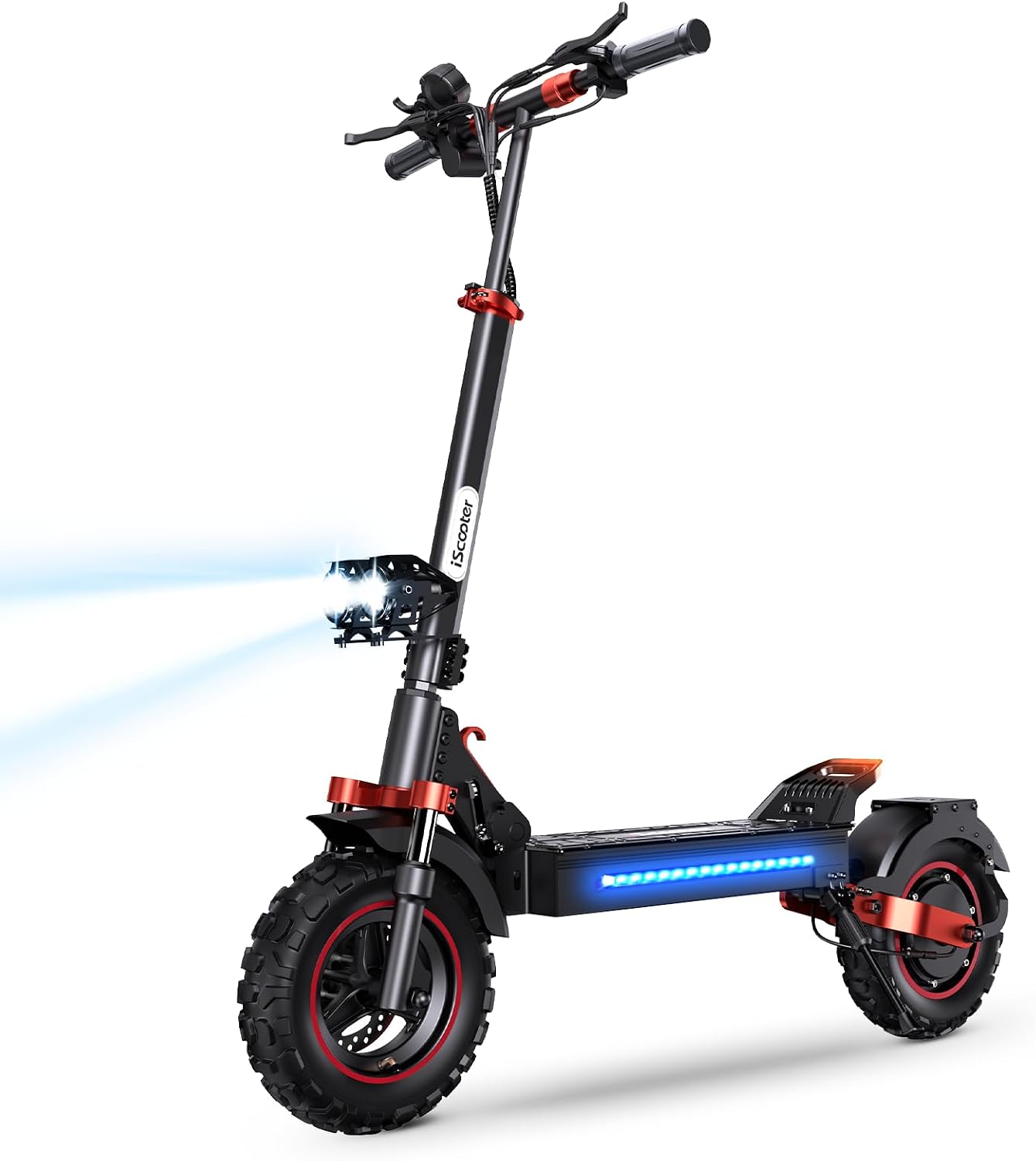 iScooter Electric Scooter Adults, 2000W/1000W Motor Up to 38/28 MPH Top Speed Escooter, 10/11' Off-Road Pneumatic Tire Scooters for Adults with Cruise Control, Dual Suspensions, Foldable E-Scooter