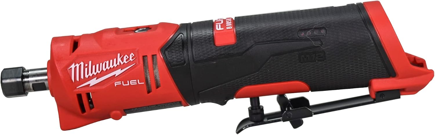 Milwaukee 2486-22 M12 FUEL 12V Straight DieGrinder Kit with (2) 2.0Ah Battery, Charger & Tool Bag