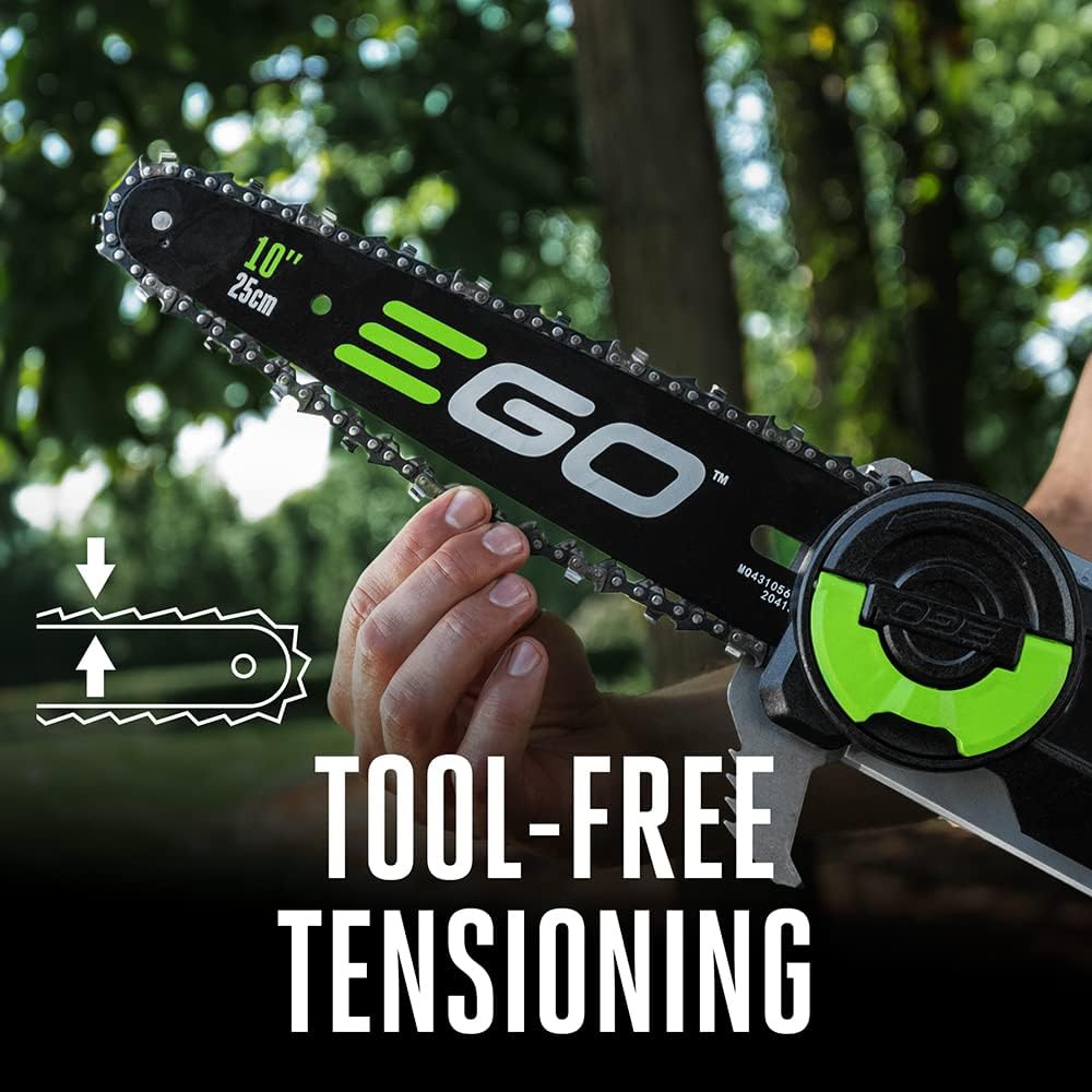 EGO POWER+ Pole Saw for Tree Trimming, Cordless Electric Pole Saw with Telescopic LED Cut Line Indicator, Battery and Charger Not Included - PS1000