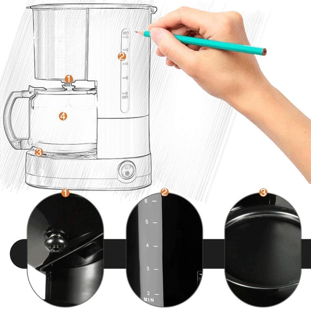 Coffee Machine Coffee Machine,Filter Coffee Machine with Insulated Jug,Anti-Drip,Permanent Reusable Filter,Filter Coffee Maker with 10 Minute Brew Time,800W
