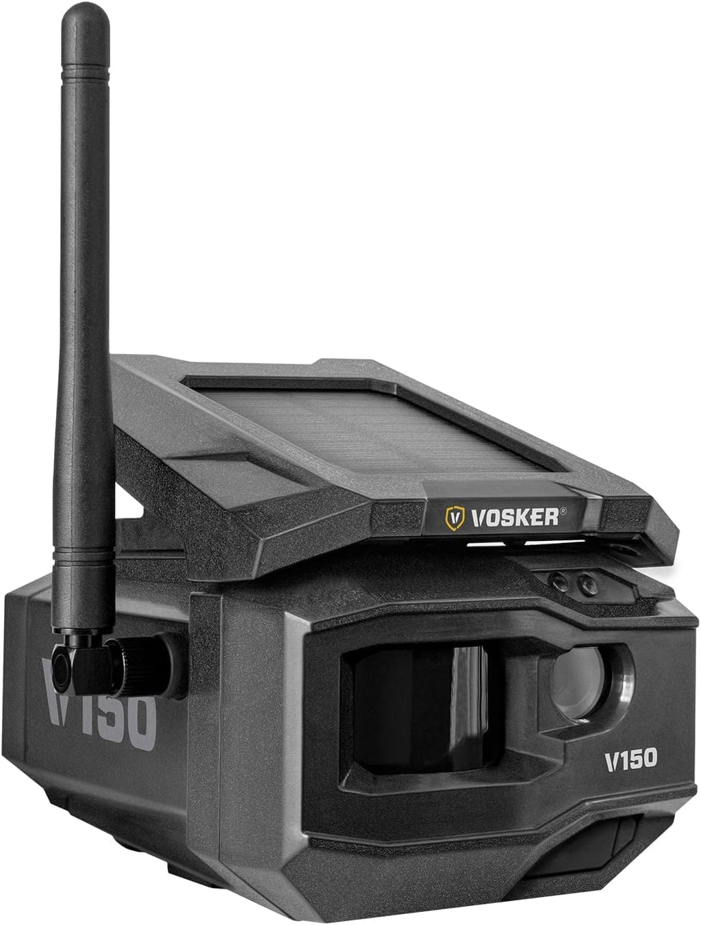 Vosker V150 Solar-Powered LTE Cellular Home Security Outdoor Camera | Motion Activated Sensor Nightvision Wireless Camera | Receive Photos on Your Mobile App with SD Cards and Cleaning Cloth (4PK)