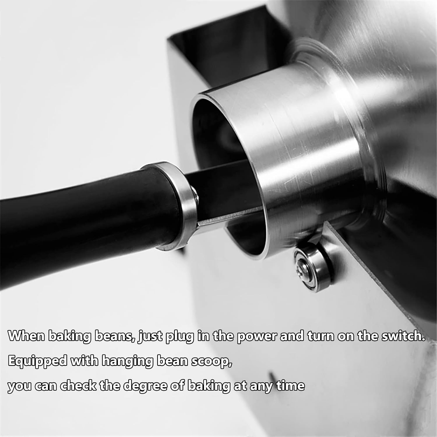 Coffee Machine Electric Coffee Beans Roasting Machine Coffee Roaster Machine 304 Stainless Steel Household Gas Coffee Baking for Baking Coffee,Chestnut, Peanuts, Grain.
