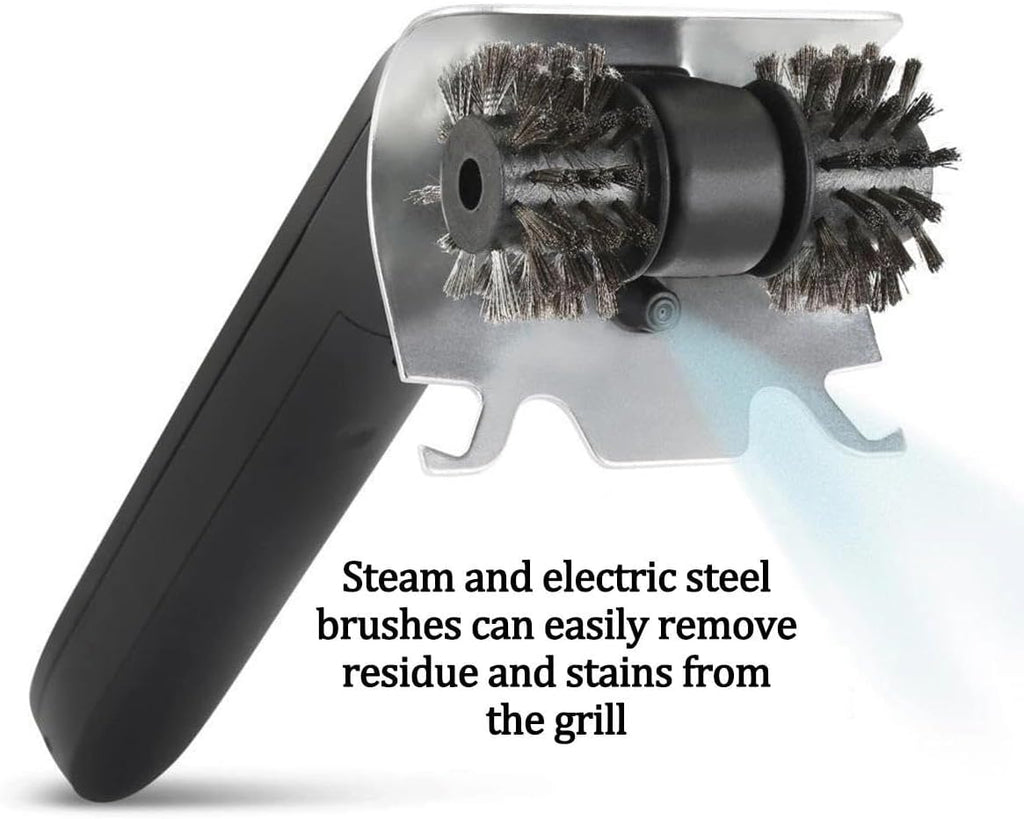 Motorized Grill Brush, Grill Grate Cleaner, Cordless Rechargeable, Stainless for Barbecue Outdoor or Indoor