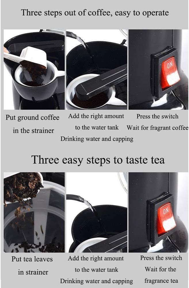 Coffee Machine Coffee Machine,Tea and Coffee Dual Purpose Machine,Drip-Type American Coffee Machine,Small Automatic Household Multifunctional Coffee Maker,Gifts Compatible