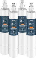 Crystala Filters Replacement for GE® RPWFE, RPWF (with CHIP) Refrigerator Water Filter, Compatible with WSG-4, WF277, GFE28GMKES, PFE28KBLTS, GYE22HMKES, DFE28JSKSS, GFE28GYNFS, GFD28GYNFS, 4 Pack