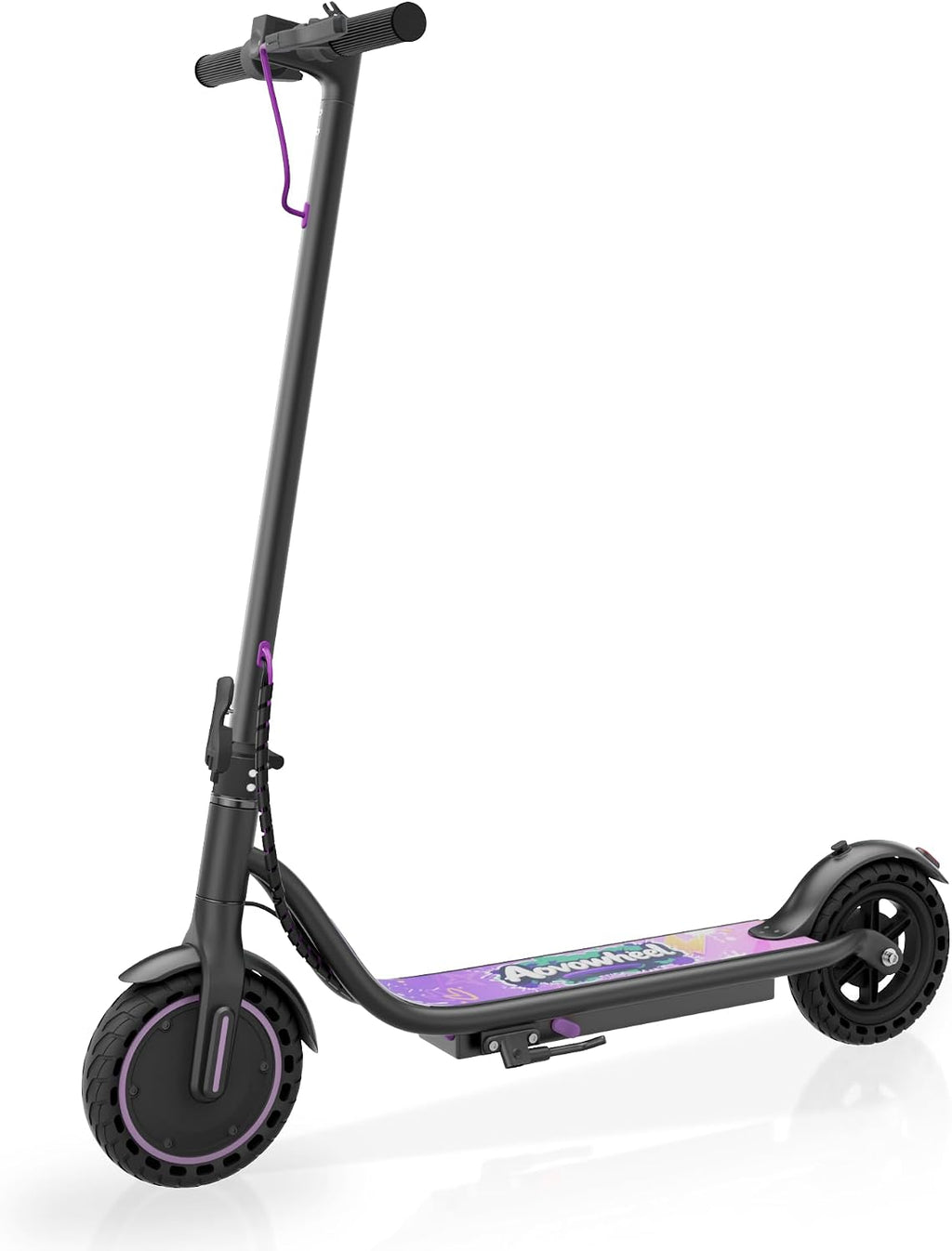Aovowheel Electric Scooter for Adults, Folding E Scooter with 250W-500W Motor 16-24 Mph Top Speed, Max 15-60Miles Long Range,6.5''/8.5''/10''/14'' Solid Tires Commuting Scooters, Dual Brakes