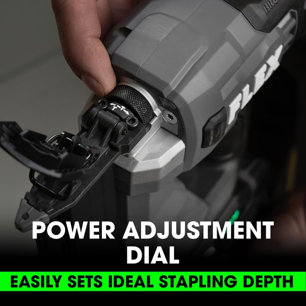 FLEX 24V Brushless Cordless 23-Gauge Pin Nailer Kit, Zero Ramp-up, Ideal for Delicate Trim and Molding, Lightweight w/ 2.5Ah Battery & 160W Fast Charger - FX4341-1A