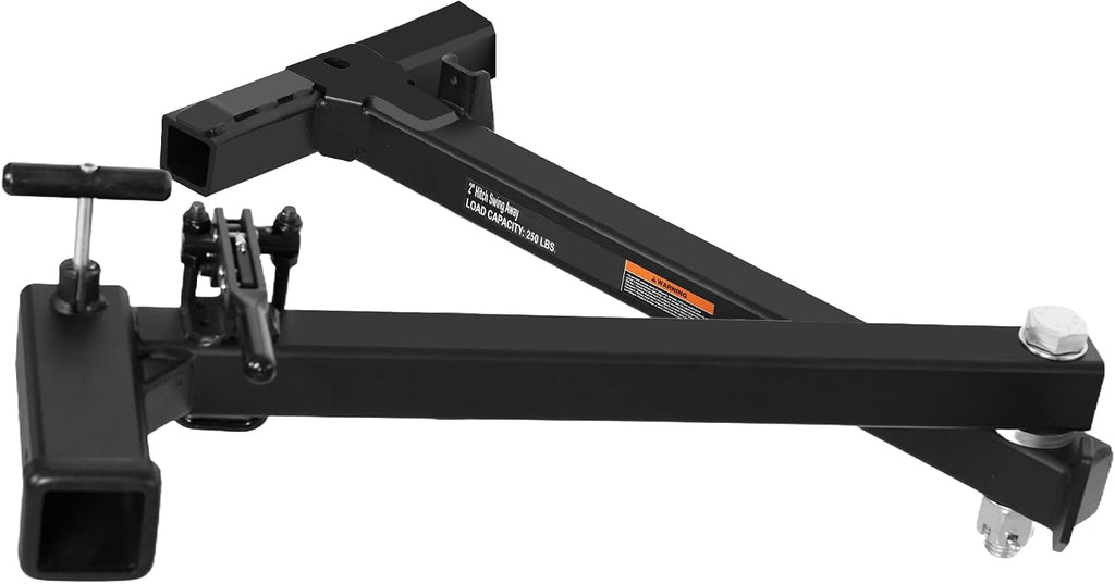 Young 250LBS Swing Away Hitch for Bike Rack and Cargo Carrier Basket, Black