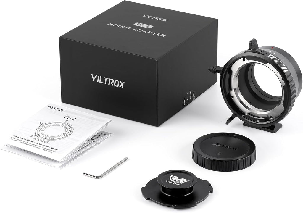 VILTROX PL-Z Lens Mount Adapter Ring Converter Control Ring Compatible with PL Lens to to Z Mount Nikon Mirrorless Camera Z5 Z50 Z6 Z6II Z7 Z7II Zfc