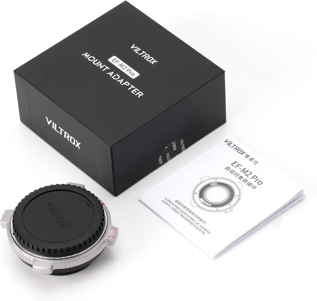 VILTROX EF-M2 Pro Lens Mount Adapter Auto Focus 0.71x Reducer Speed Booster with Security Lock Compatible with Canon EF Mount Lens to M4/3 Camera GH4 GH5 GH5S GF6 GX85 GX7 Olympus E-M5 E-M10 E-PL5