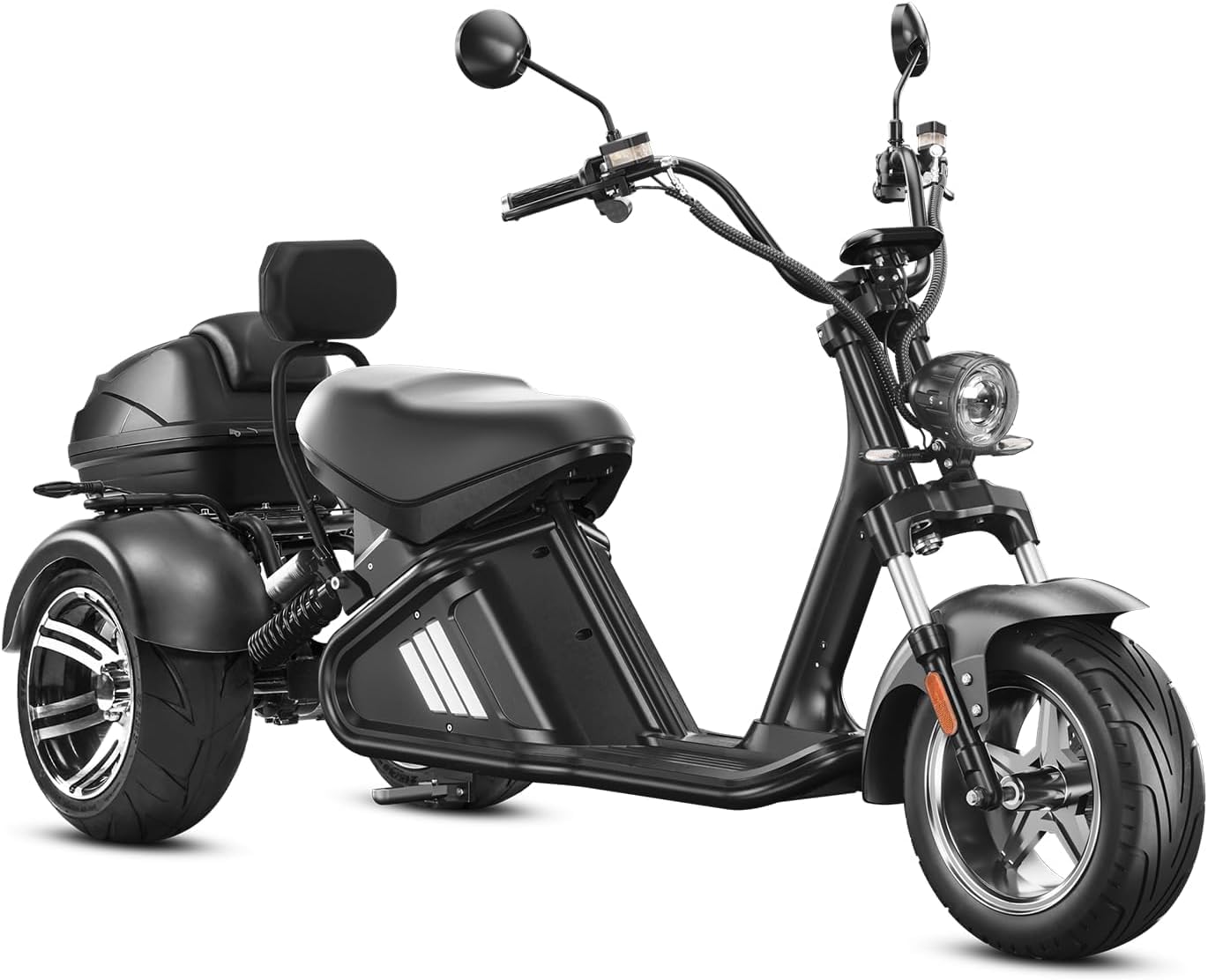 eAhora M1P 2000W Electric Tricycle for Adults & Seniors, 60V 30Ah Battery 26MPH 3-Wheel Electric Trike, 55 Miles Range Mobility Scooter with Storage Box, Hydraulic Disc Brakes, 5A Smart Charger