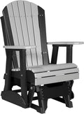 LuxCraft 2' Adirondack Glider Chair - Available in 20 Colors, Dove Gray and Black