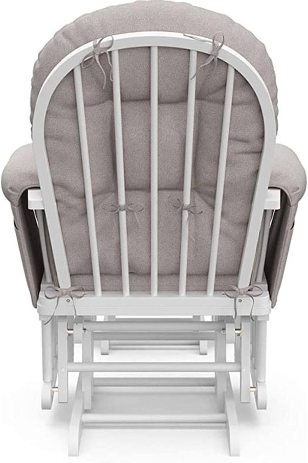 Glider Rocker Replacement Cushions, 5 PCS Soft Velvet Replacement Cushions for Glider Rocker with Storage Washable Non Slip for Glider Rocking Chair (Color : Beige)