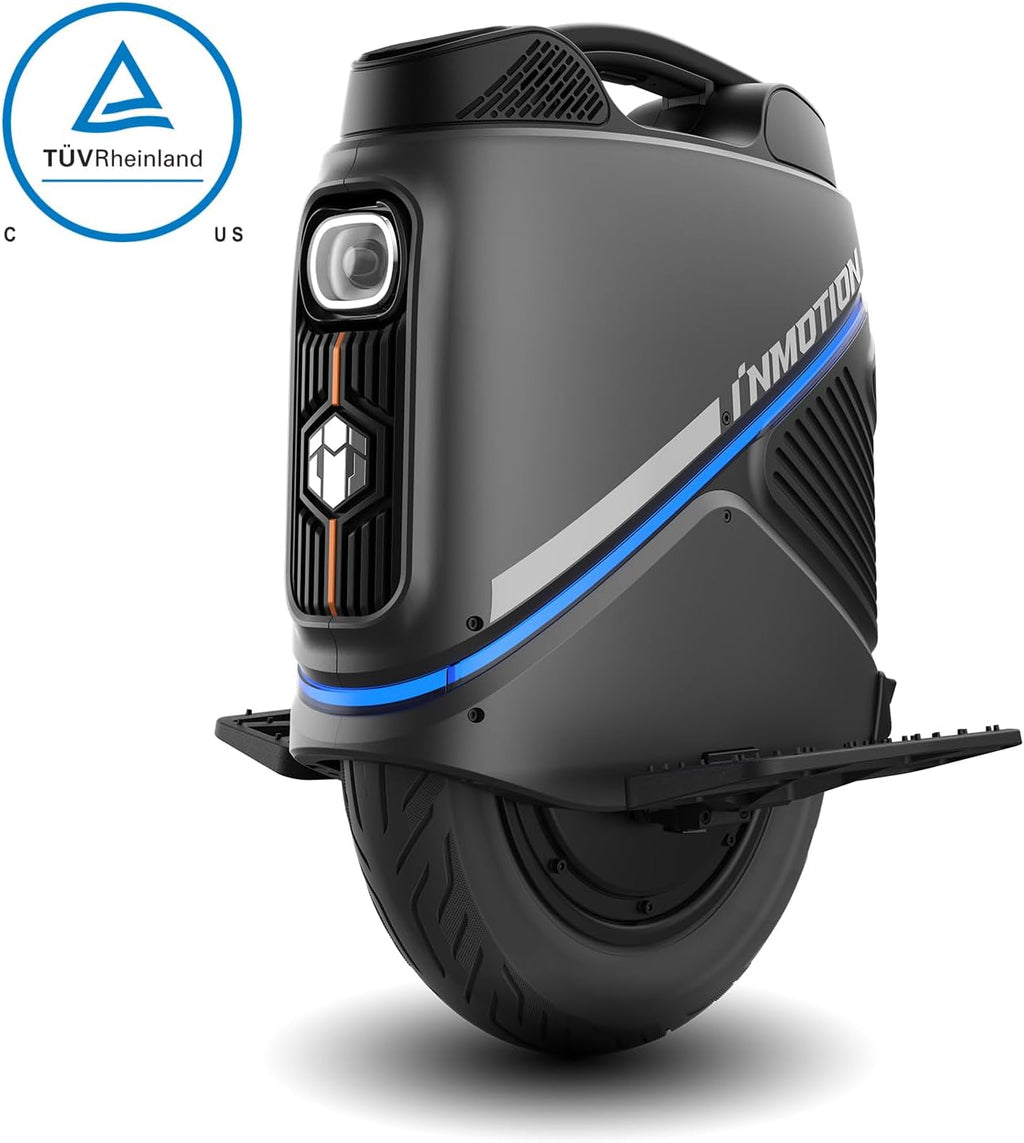 INMOTION V9 16' Electric Unicycle for Adults - Industry Leading UL Certified EUC with Nimbus Air Suspension, 750Wh Battery, 37-Mile Range, 28mph with GPS Tracking & App Control