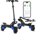 Electric Offroad Scooter 40-50 MPH Fastest Dual Motor Adult Scooter, 5000W Peak, 55-Mile Long Range, 10.5' Off-Road Tires, 60V 25Ah Battery