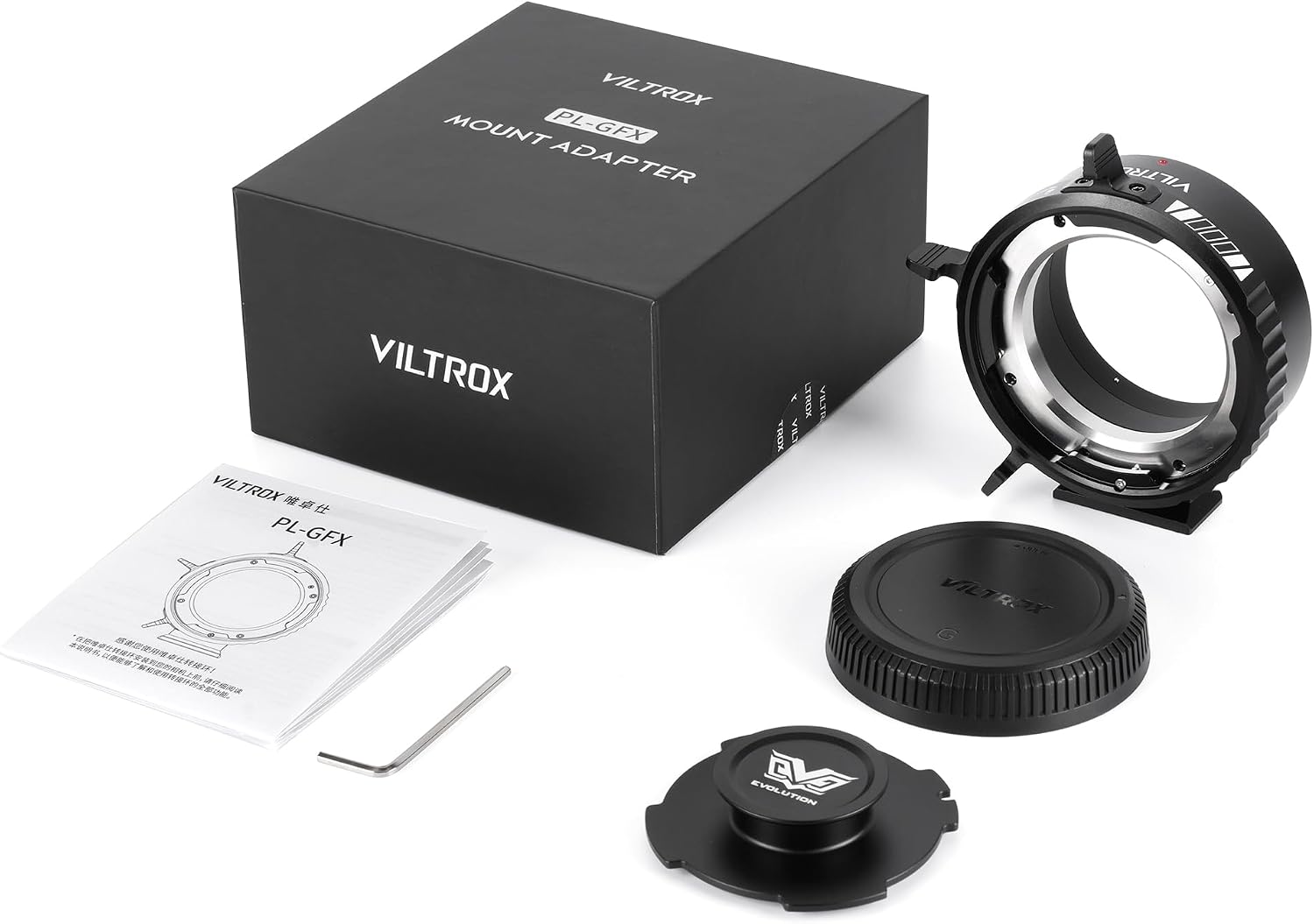 VILTROX PL-GFX Mount Adapter Ring Manual Focus Lens Converter with Rotary Lock Compatible with PL Lens to Fuji G Mount GFX Cameras Fuji GFX100S,GFX100,GFX50R,GFX50S,GFX50S II/PL-GFX Pro etc.