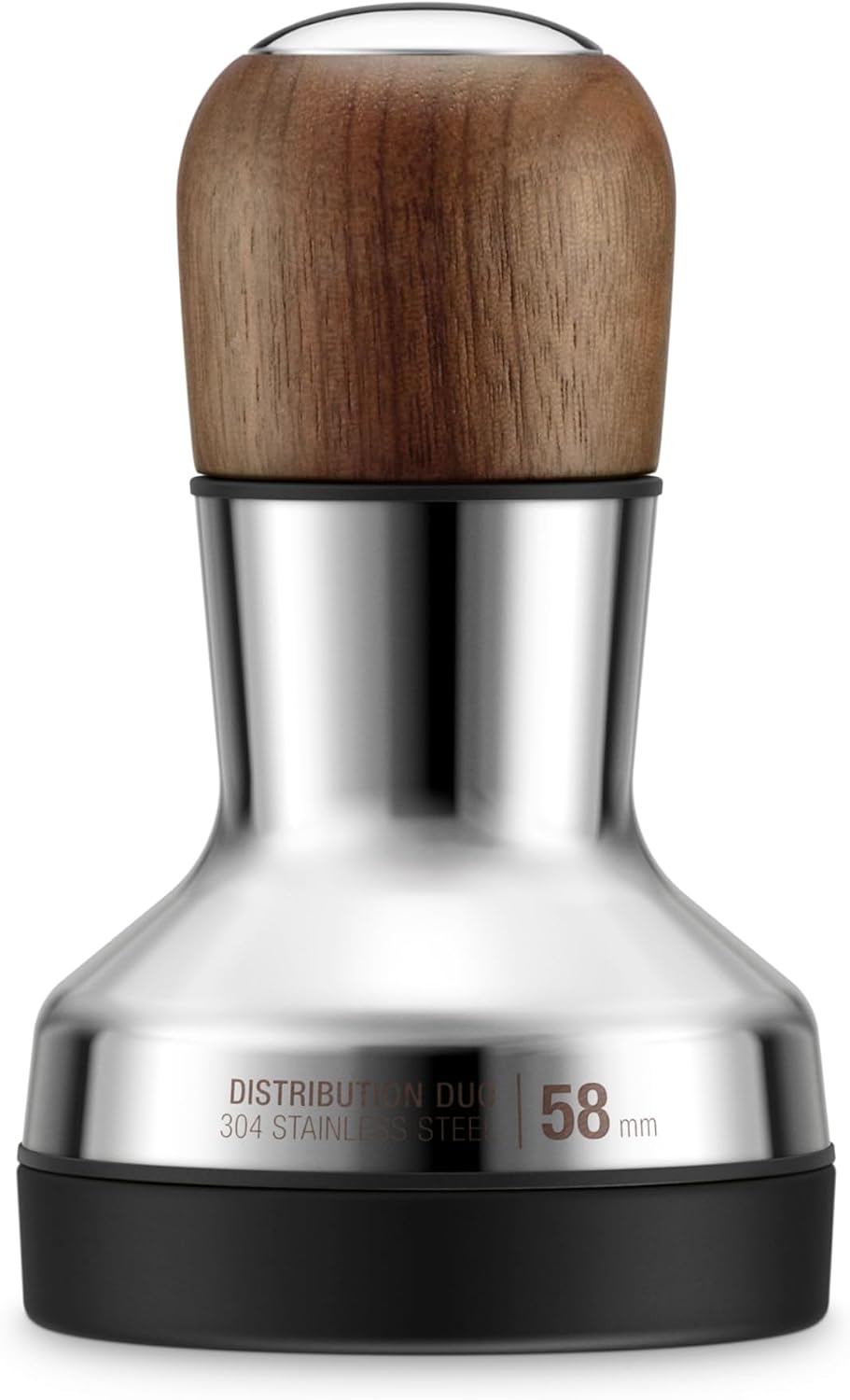 Breville BEA303WLW Distribution Duo Espresso Distribution Tool, 58mm, Walnut