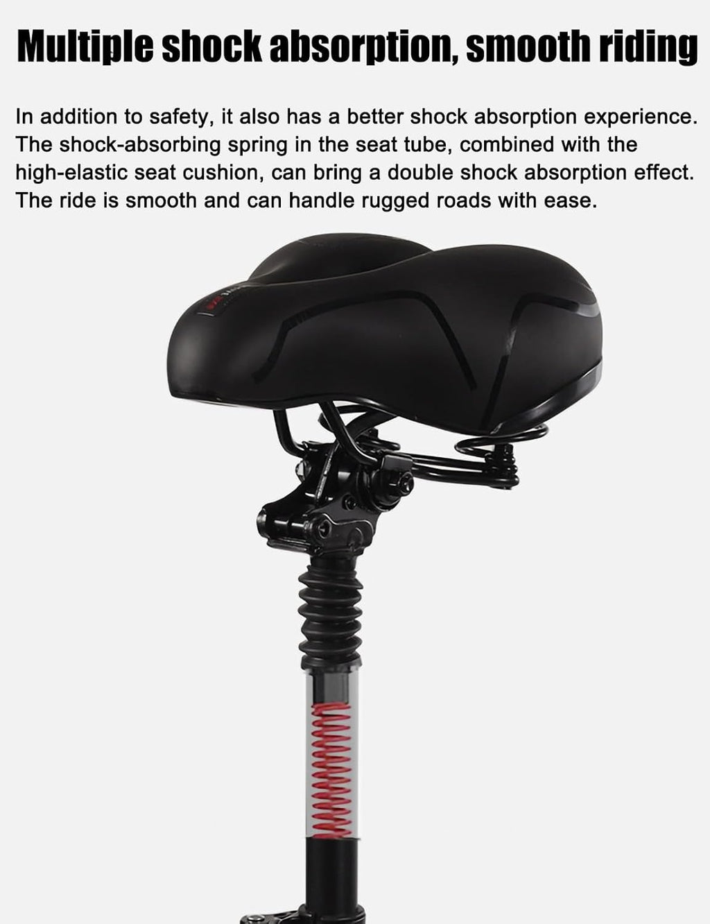 Electric Scooter Seat Only for NIU Adult Scooter KQi2, KQi3, KQi3 PRO, Foldable eScooter Saddle, Shockproof, Comfy, Adjustable Height