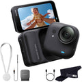 Insta360 GO Ultra Standard Bundle Midnight Black - Tiny Mighty Hands-Free 4K Cam, Lightweight, Low Light Excellence, Mount Anywhere, FlowState Stabilization, 200 Min Battery Life