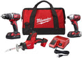 Milwaukee 2691-22H M18 18-Volt Lithium-Ion Cordless Drill Driver/Impact Driver and HACKZALL Combo Kit (3-Tool) with Two 1.5 Ah Batteries