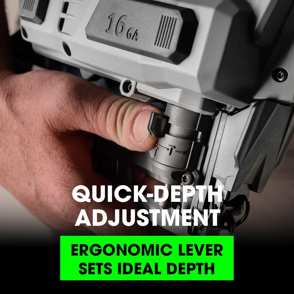 FLEX 24V Brushless Cordless 16 Gauge Straight Finish Nailer Kit, Zero Ramp-up, Heavy Duty Decorative Trim, Drives 3/4' to 2-1/2', Lightweight w/ 2.5Ah Battery & 160W Fast Charger - FX4321-1A