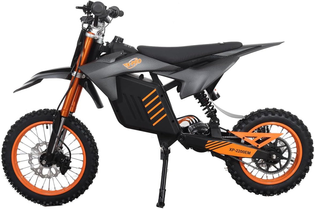 X-PRO E01 2000W 48V 20.8AH Teens Adults Electric Dirt Bike, 14'/12' Wheels