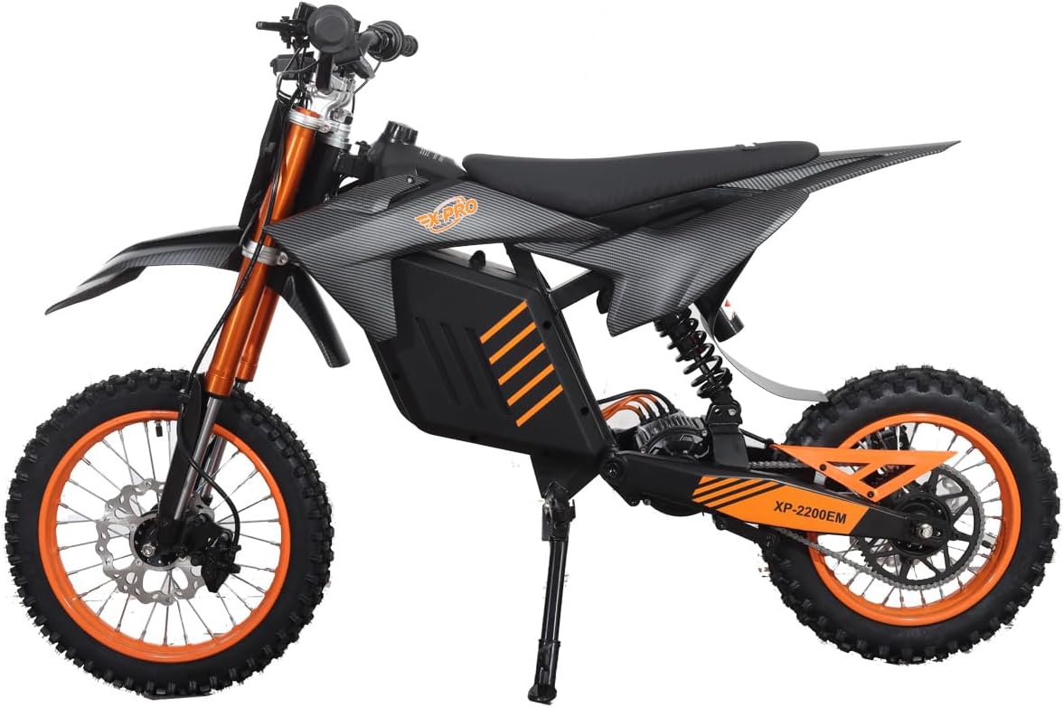 X-PRO E01 2000W 48V 20.8AH Teens Adults Electric Dirt Bike, 14'/12' Wheels