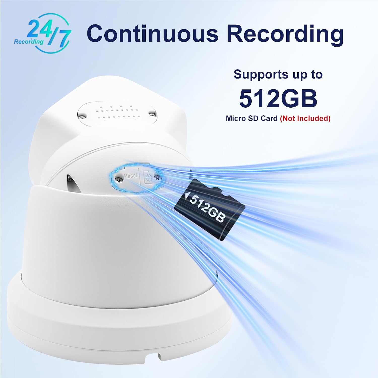 Anpviz 4K Dual Lens PoE IP Security Camera Outdoor 180 Degree Panoramic Wide Angle, 8MP PoE Camera with Smart Dual Light, Human/Vehicle Detection, Two Way Talk, 512GB SD Slot, Full Metal (U Series)