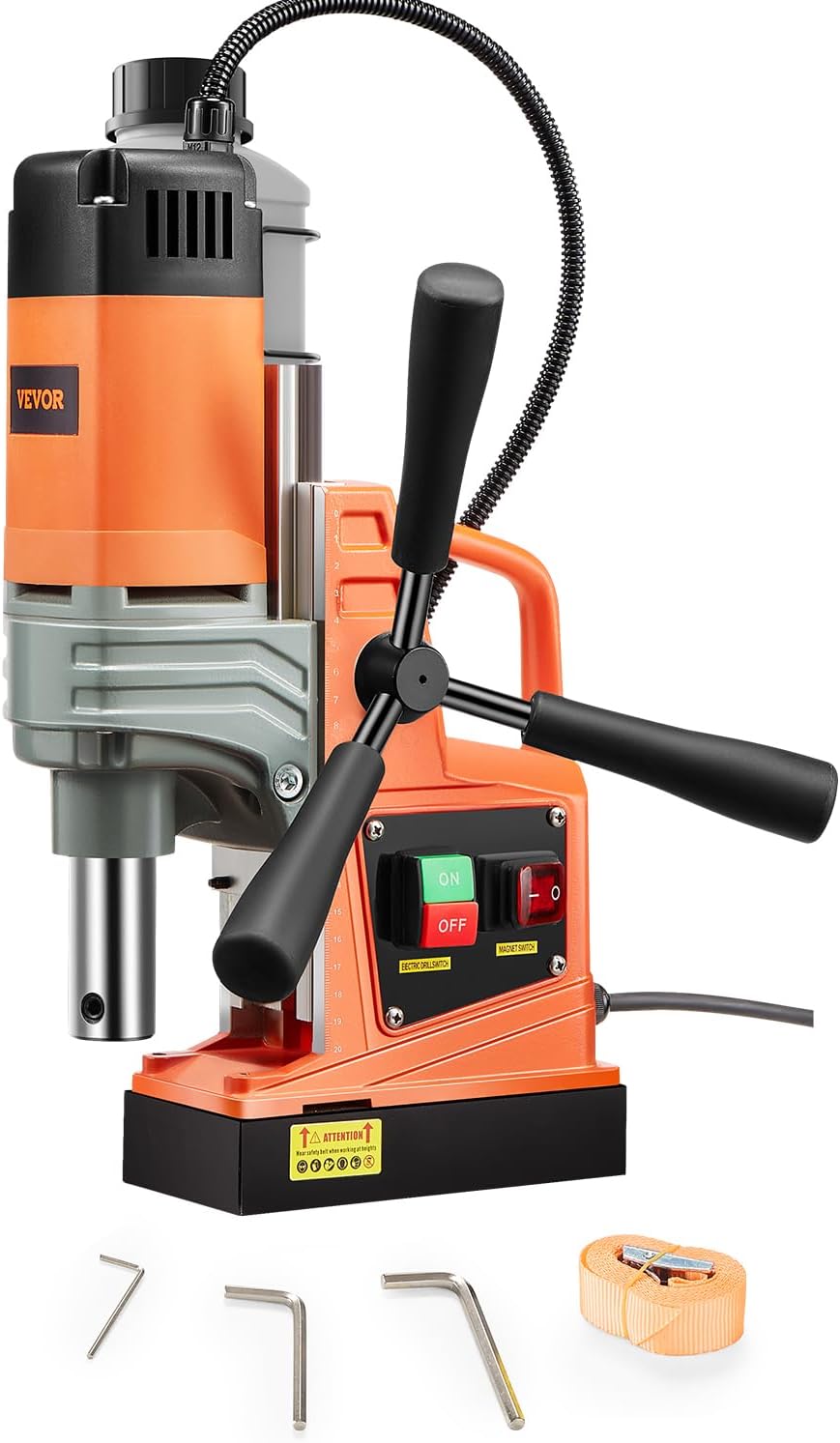 VEVOR Mag Drill Press, 1300W 1.57' Boring Diameter, 2922lbf Power Portable Magnetic Drill, 810 PRM, Electric Drilling Machine for Metal Surface, Industrial and Home Improvement