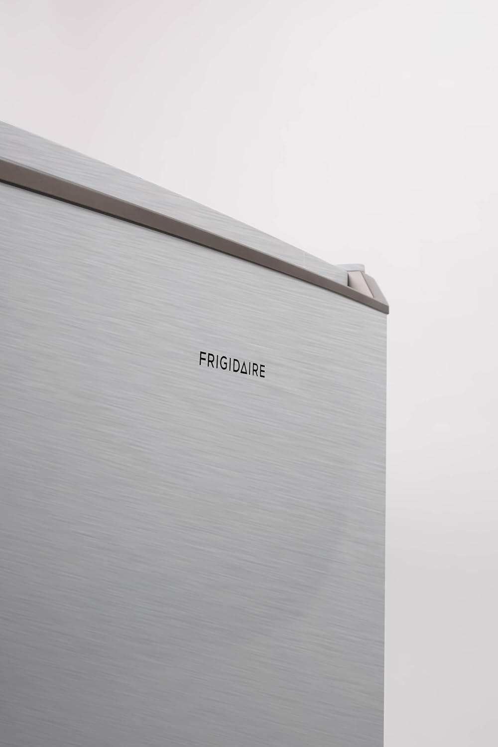 Frigidaire Mini Refrigerator, Compact Freezer Compartment, Adjustable Thermostat Control, Reversible Door, Contemporary Series, 4.5 cu ft, Platinum