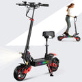 Electric Scooter for Adults Teens - 1600W EScooter Up to 31MPH & 32-34Miles Long-Range Foldable Scooter for Commuting with Double Braking,10.5' Offroad Tires Adult electricscooter