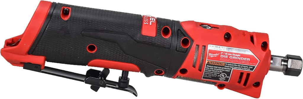 Milwaukee 2486-22 M12 FUEL 12V Straight DieGrinder Kit with (2) 2.0Ah Battery, Charger & Tool Bag