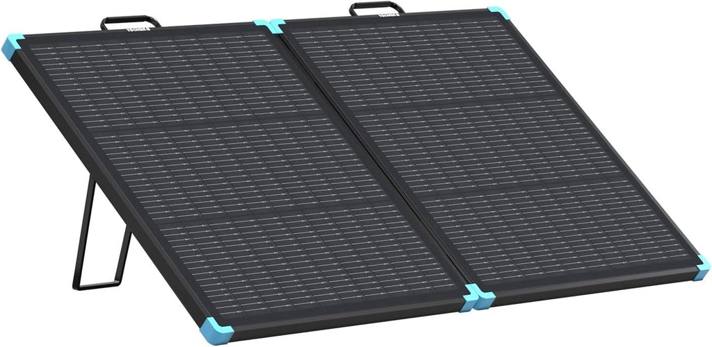 RENOGY REGO 100W Portable Solar Panel, Renogy Solar Panels Lightweight and Durable, 25% High Efficiency, 100 Watt Foldable Solar Panel Charger for Power Station, RV, Camping, Off-Grid, Home Backup