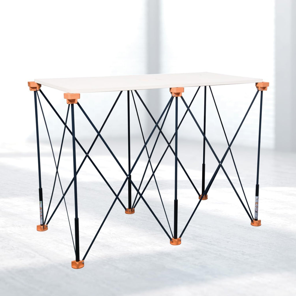 POWERTEC Arachni-Flex Workstation 2x4ft Portable & Collapsible Workstand - Heavy Duty Folding Work Table Base, 2500 lbs Capacity 36 Inch Work Height, No Assembly Mobile Workbench w/Carry Strap(71926V)