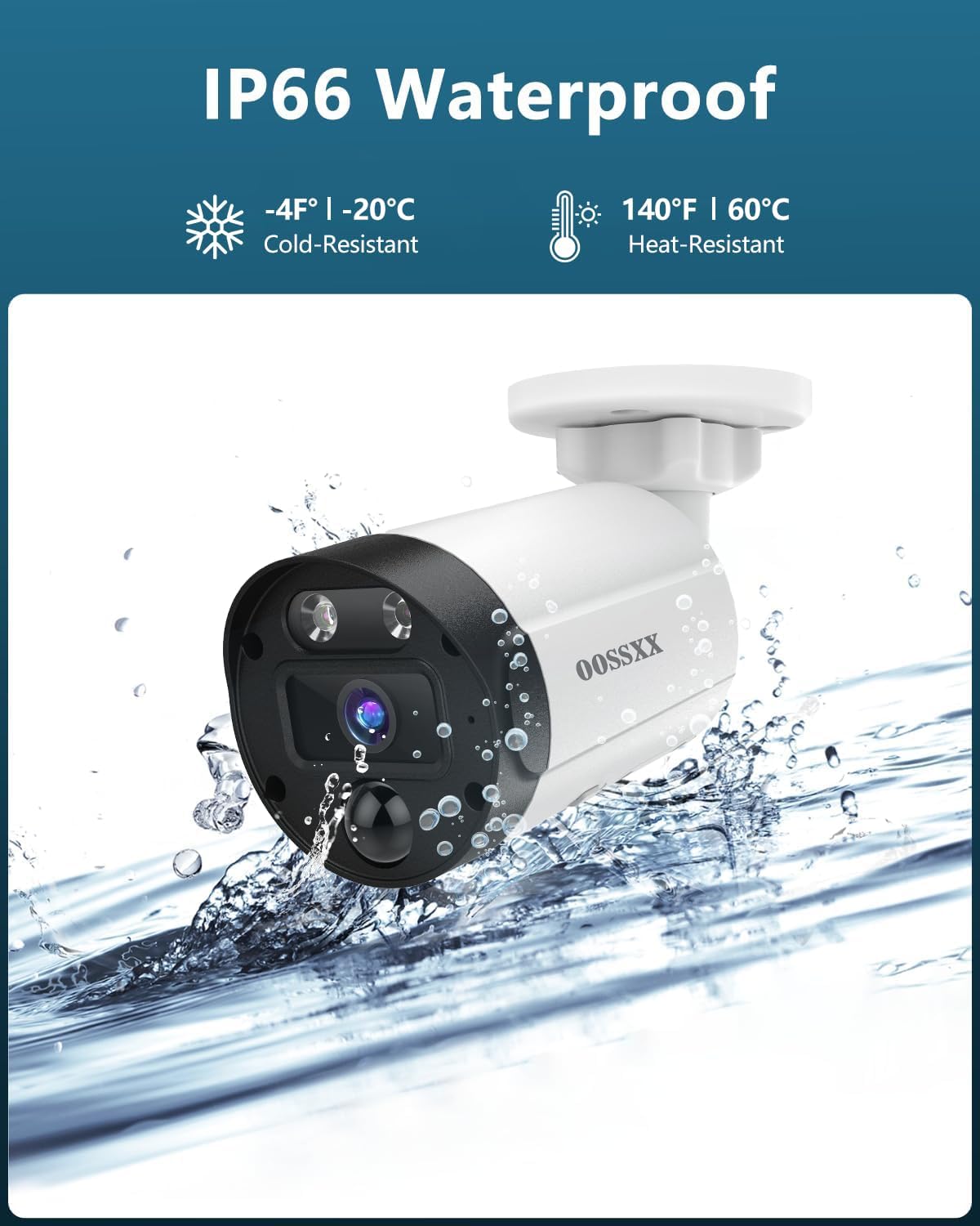 (2026 New) 4K Wireless Security Camera System Outdoor, Long Range +76% WiFi, Dual Antennas Cameras & 4-Antenna NVR, PIR Human Detection, 130° Wide Angle, 2-Way Audio, No Monthly Fee