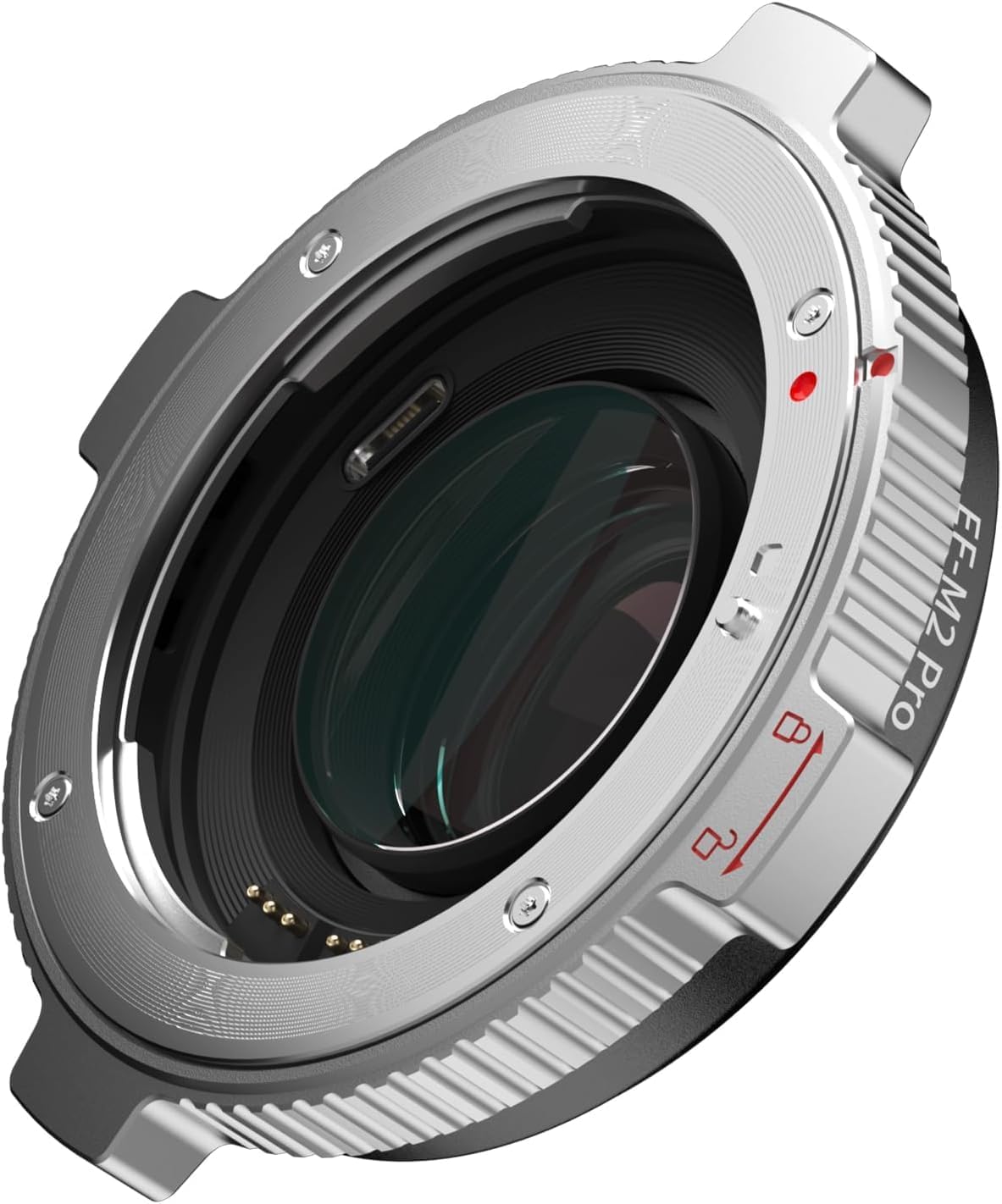 VILTROX EF-M2 Pro Lens Mount Adapter Auto Focus Ring Converter 0.71x Reducer Speed Booster with Security Lock Compatible for Canon EF Mount Lens to M4/3 Camera GH4 GH5 GH5S GF6 GX7 GX85 GX9 G9