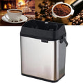 Electric Coffee Portafilter Cleaning Machine,150W Automatic Portafilter Cleaner with 2 Scrapers and 1 Brush Head,Commercial 58mm Coffee (Silver)