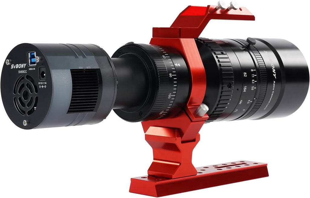 SVBONY SV605CC Cooled Astrophotography Camera, 9MP IMX533 USB3.0 CMOS Camera Bundle with SV555 54mm Petzval APO Refractor Telescope for Astrophotography, Full Frame Compatibility, SLR Camera Lens