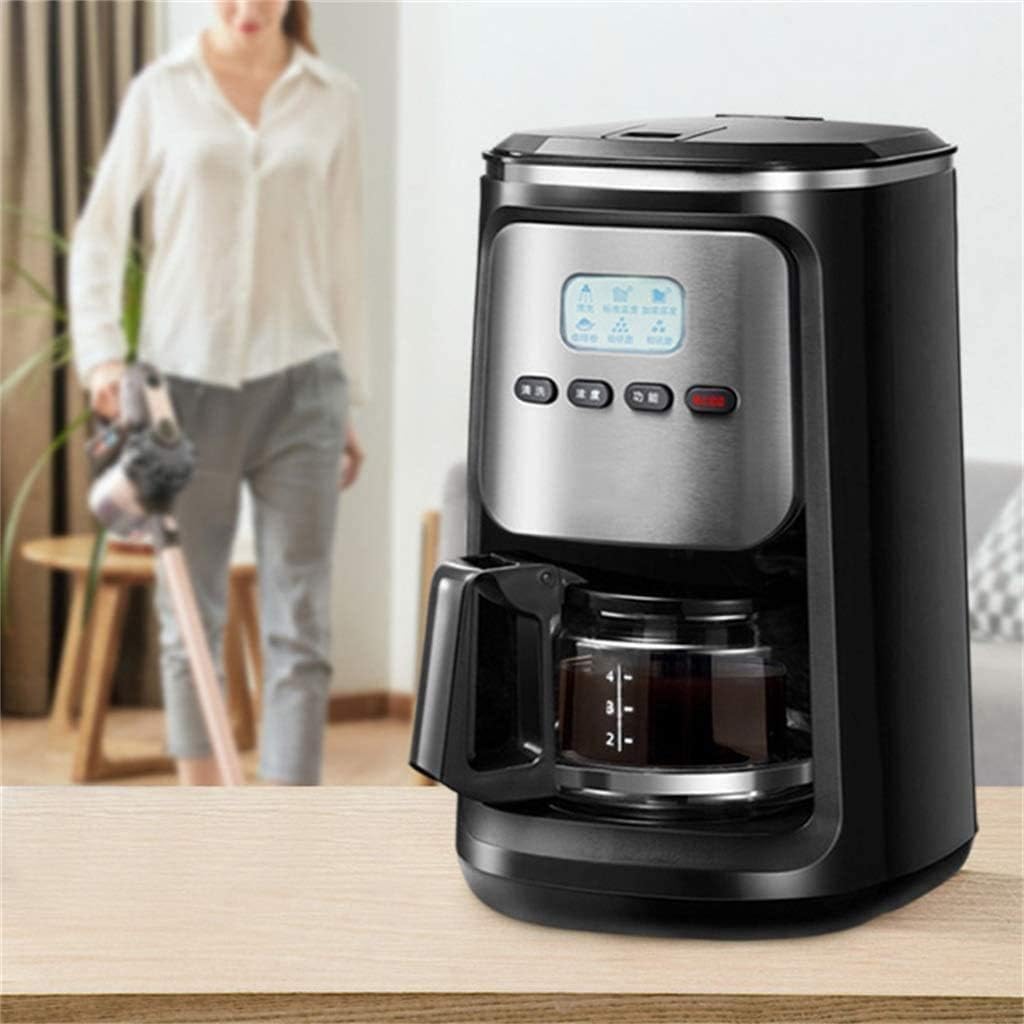 Coffee Machine Coffee Machine Fully Automatic American Coffee Bean Machine, Grinding and Brewing Coffee, Dual-Use Steam Coffee Machine, 110V~240V, Pp Material, Power 900W