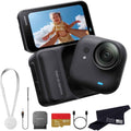 Insta360 GO Ultra Standard Bundle Midnight Black with 1TB Card- Tiny Mighty Hands-Free 4K Cam, Lightweight, Low Light Excellence, Mount Anywhere, FlowState Stabilization, 200 Min Battery Life