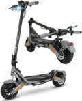 Fast Electric Scooter Adults, 1200W/5600W Off Road E Scooter, 35/50 Miles Long Range, 35/50 MPH Top Speed, 10/11' Tires, Foldable Kick Scooter for Adults and Teens with Dual Suspension