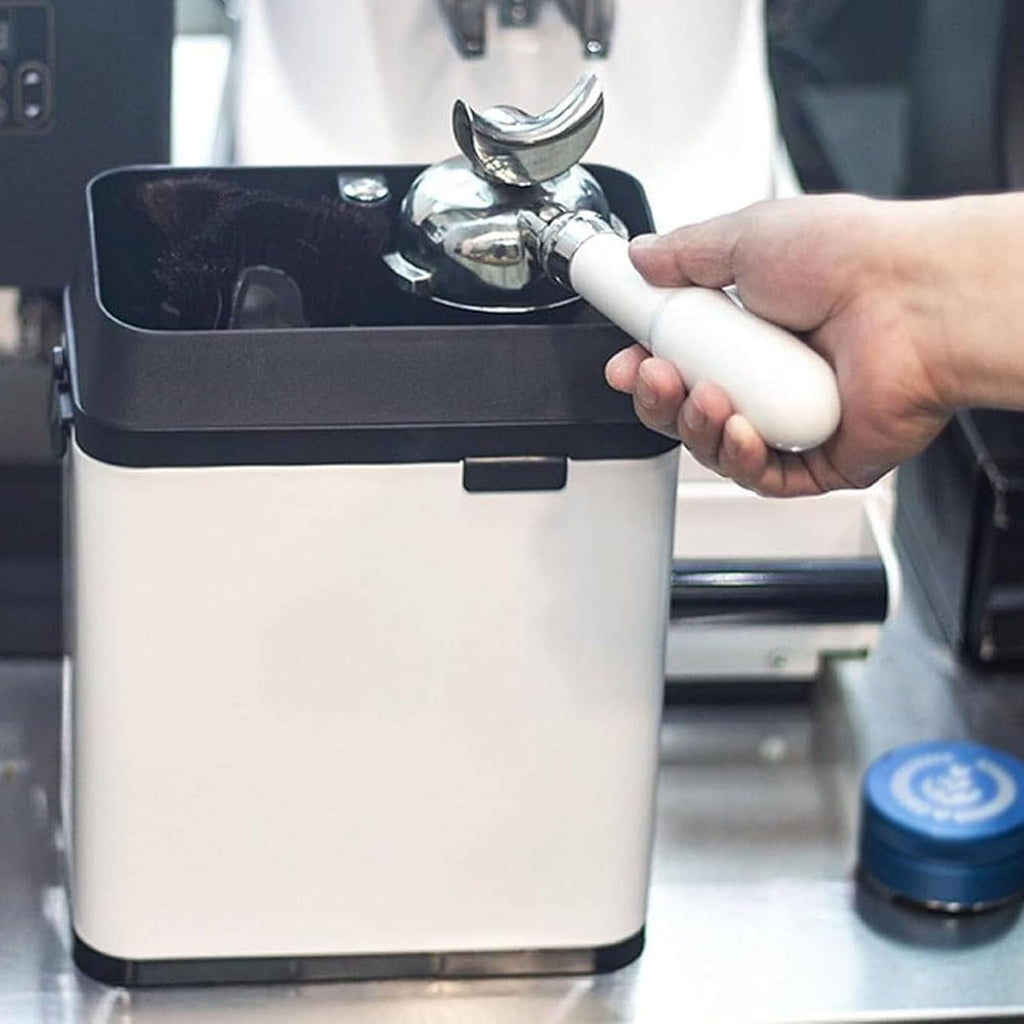 Automatic Coffee Grounds Cleaner for Espresso Machine, with 2 Scrapers & 1 Brush Head Wiper Cleaning Machine