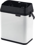 Electric Automatic Coffee Grounds Cleaner for Espresso Machine Handle,with Brush and Powder Wiper Cleaning Machine (White)